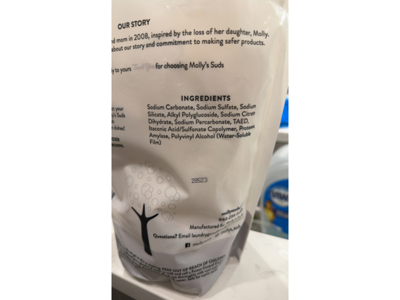 Molly's Suds Dishwasher Detergent Pods, 120 Pods, 59.26 oz/1.68 kg