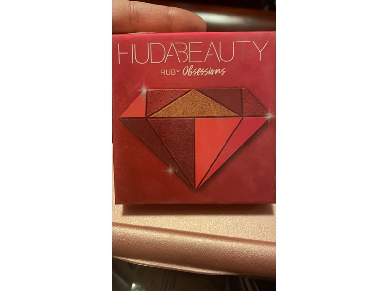 Huda Beauty Obsessions Palette, Ruby, 0.04 oz/1.1 g