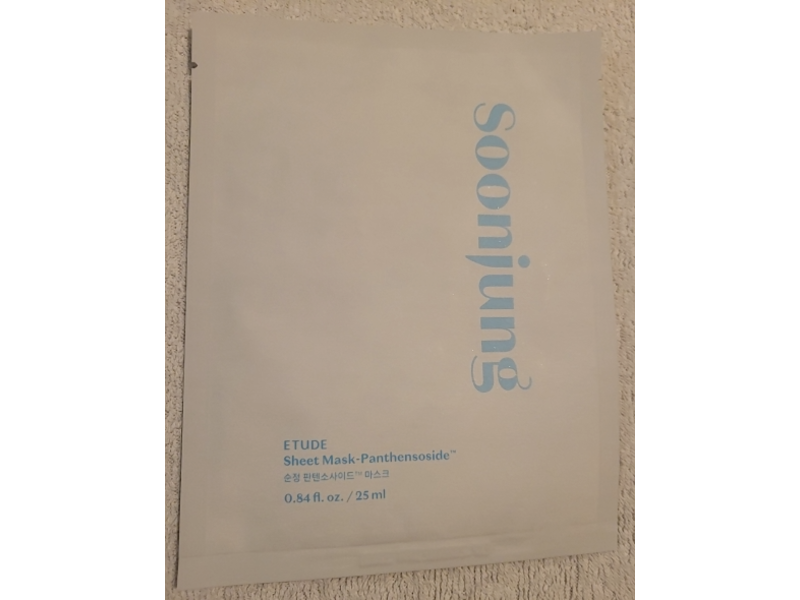 Etude Soonjung Sheet Mask, Panthensoside, 0.84 fl oz/25 mL
