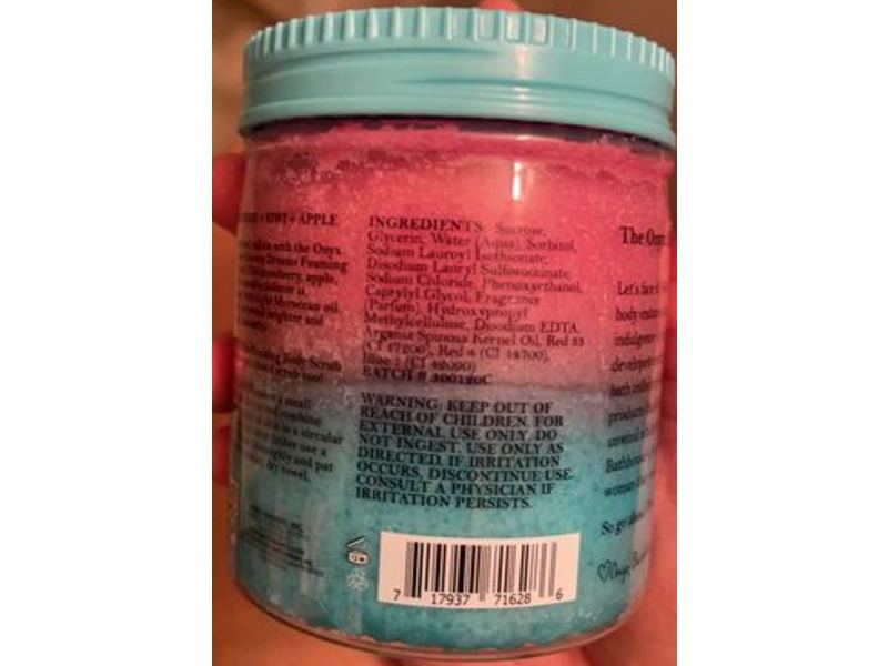 Onyx Bathhouse Foaming Body Scrub, Moroccan Oil , Exfoliate + Hydrate, 12 oz/340 g