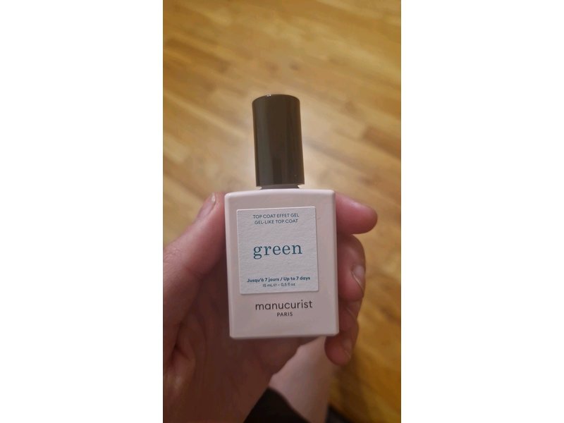 Manucurist Paris Nail Polish Top Coat Sunshine, Green, 0.5 fl oz/15 mL