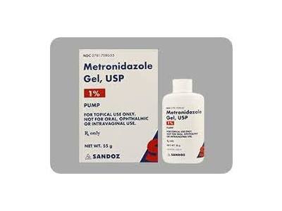 Metronidazole Gel USP 1%, 55 g, Sandoz (RX)