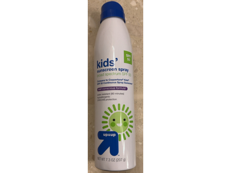 Up & Up Kids' Sunscreen Spray, SPF 50, 7.3 oz/207 g