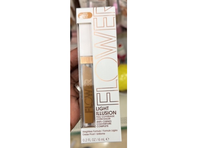 Flower Light Illusion Full Coverage Concealer, Deep, 0.2 fl oz/6 mL
