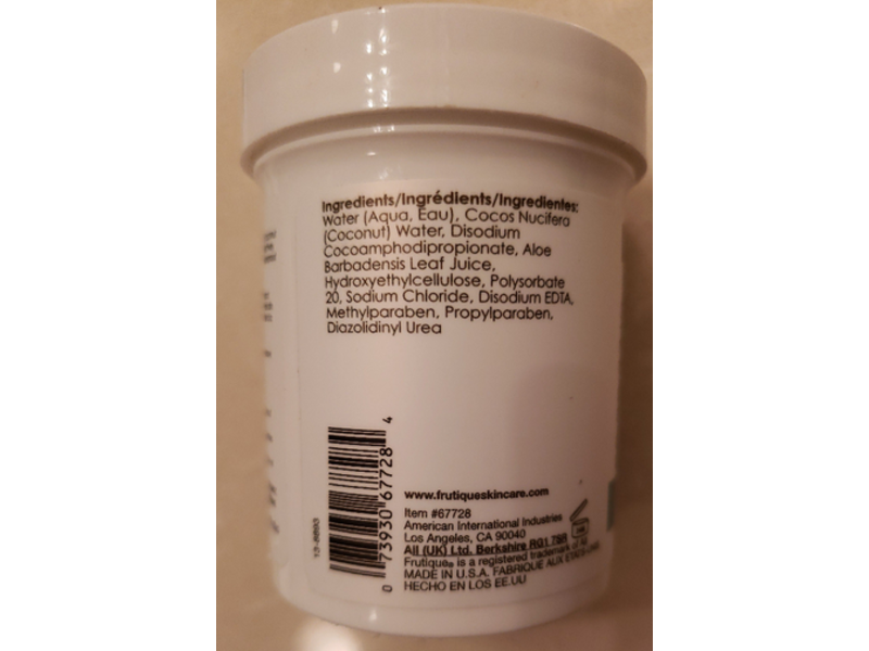 Frutique Coconut Water Makeup Remover Pads, 65 Count