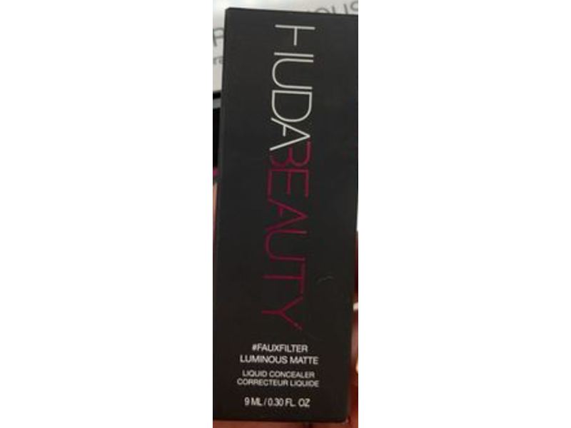 Huda Beauty Fauxfilter Luminous Matte Concealer, 1.3 Golden, 0.30 fl oz/9 mL