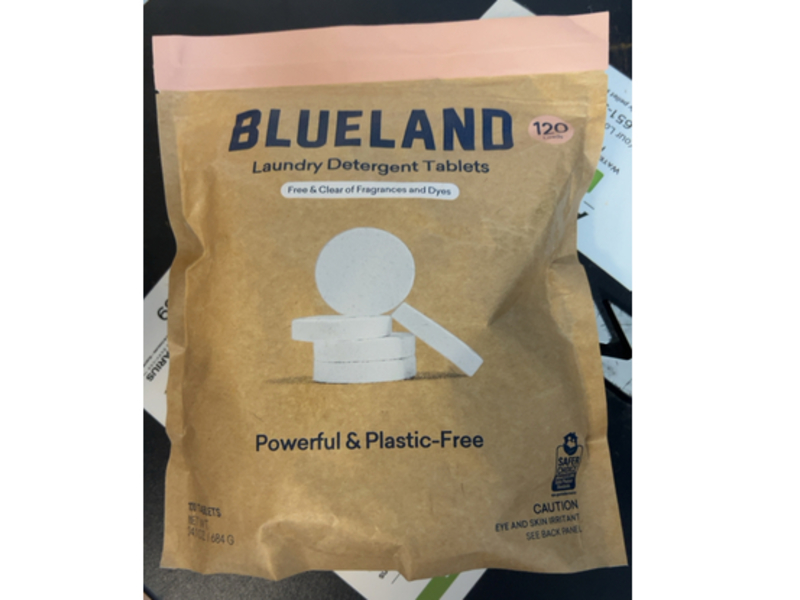 Blueland Laundry Detergent Tablets, Free & Clear, 14.1 oz/684 g, 120 Count