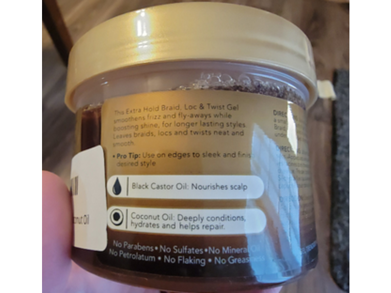 African Pride Braid, Loc & Twist Gel, Black Castor Miracle, 8 fl oz/227 g