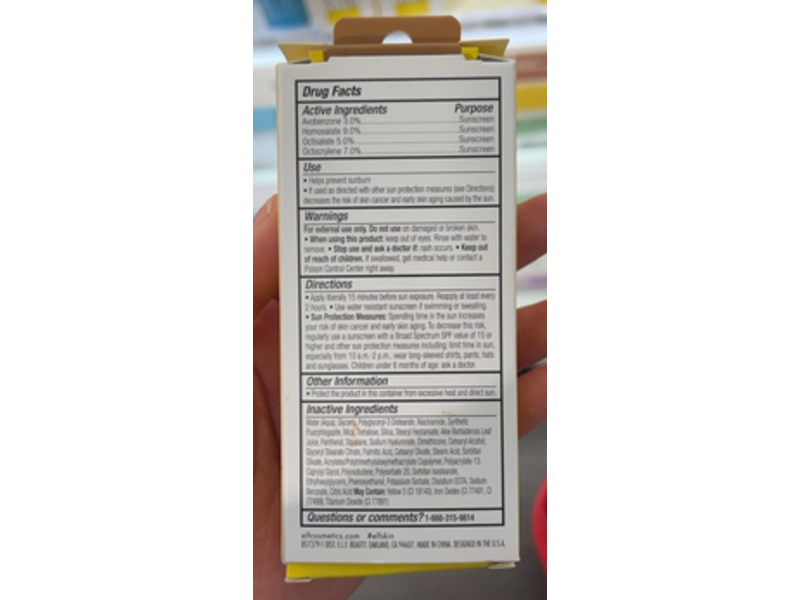 e.l.f. Skin Suntouchable Whoa Glow Sun Protection + Makeup Primer, SPF 30, Sunburst, 1.7 fl oz/50 mL