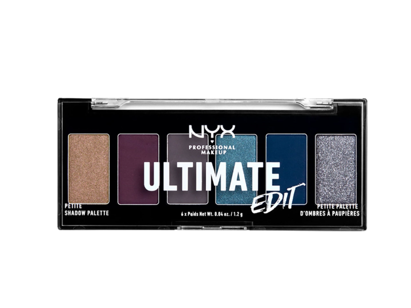 NYX Professional Makeup Ultimate Edit Petite Shadow Palette, Ash, 0.04 oz/1.2 g