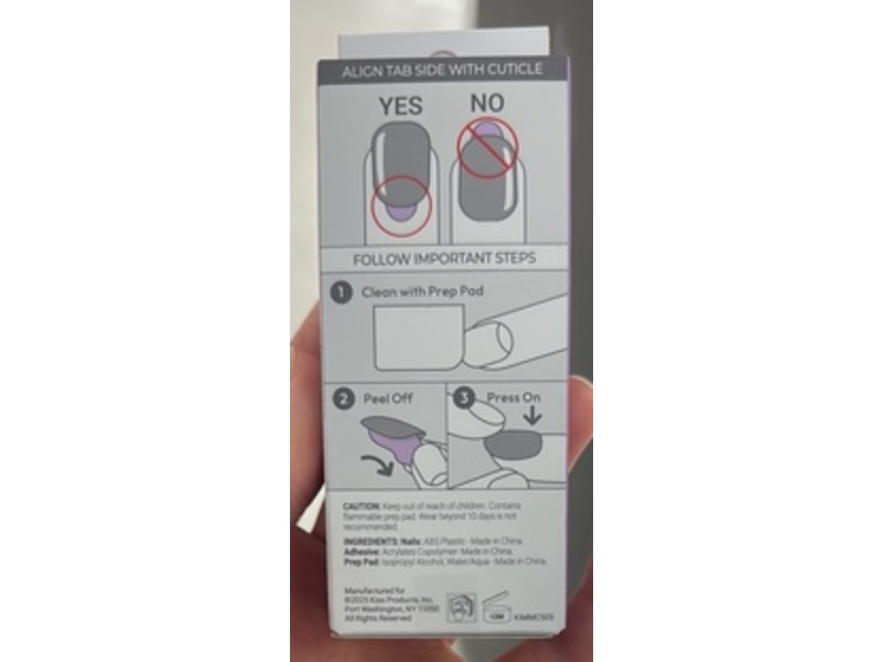 Impress No Glue Mani Press On Nails, Glimpse, 30 Count