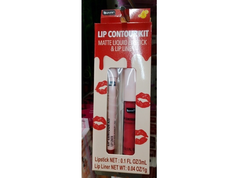 b.Pure Matte Liquid Lipstick & Lip Liner, Nude Mood, 0.1 fl oz/3 mL