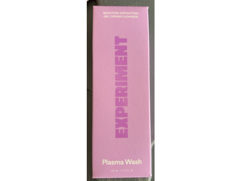 Experiment Plasma Wash Moisture Depositing Gel Cream Cleanser, 5.0 fl oz/150 mL