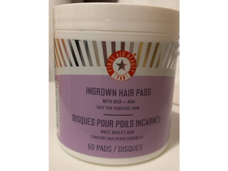 First Aid Beauty Ingrown Hair Pads BHA & AHA, 60 Count