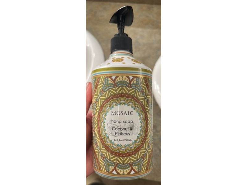 Mosaic Hand Soap, Coconut & Hibiscus, 24.6 fl oz/730 mL