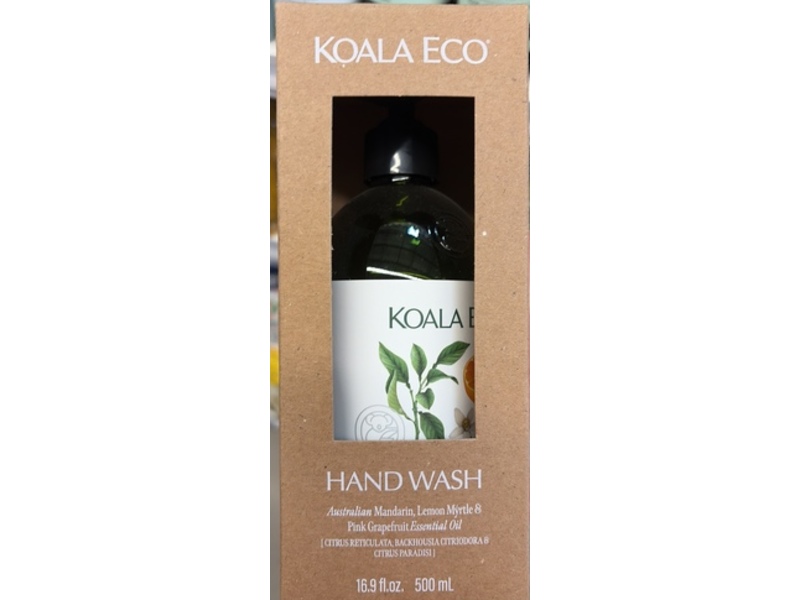 Koala Eco Hand Wash, Mandarin, Pink Grapefruit, Mandarin, & Lemon Myrtle, 16.9 fl oz/500 mL