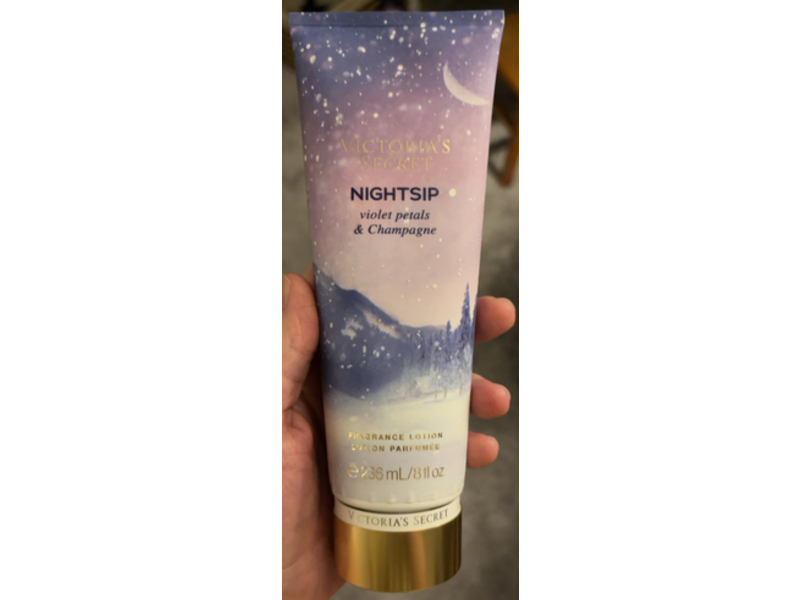 Victoria's Secret Nightsip Fragrance Lotion, Violet Petals & Champagne, 8 fl oz/236 mL