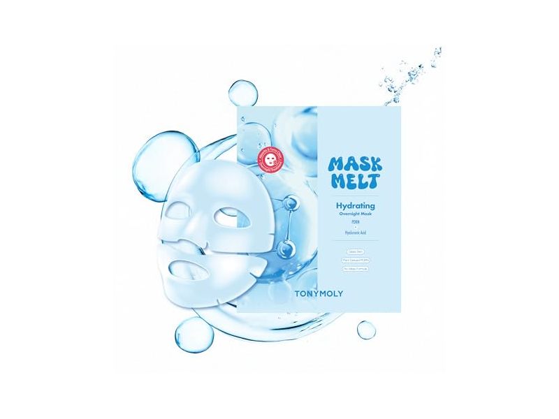 TonyMoly Mask Melt Hydrating Overnight Face Mask, PDRN + Hyaluronic Acid, 0.130 oz/37 g