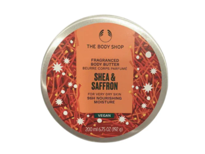 The Body Shop Fragranced Body Butter, Shea & Saffron, 6.75 oz/200 mL