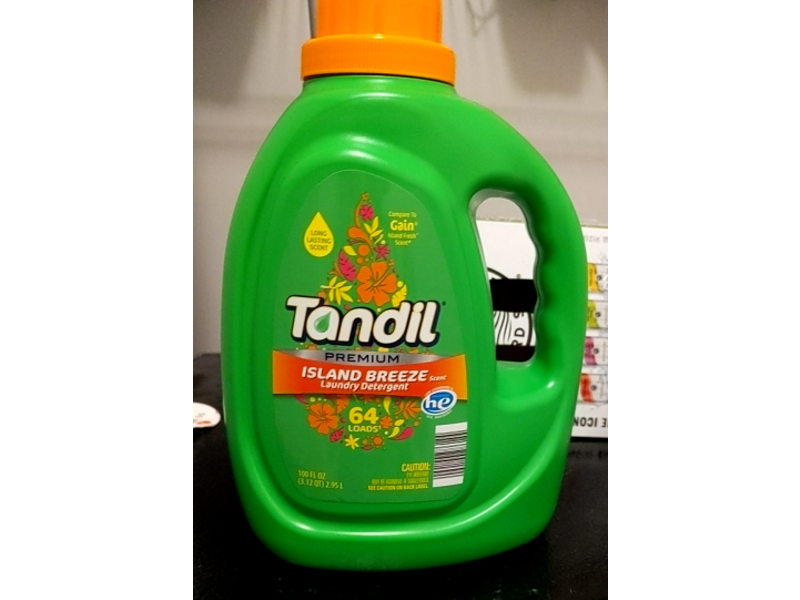 Tandil Premium Laundry Detergent, Island Breeze, 64 Loads, 100 fl oz/2.95 L