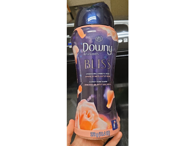 Downy Infusions Bliss In-Wash Scent Booster, Sparkling Amber & Rose, 13.4 oz/379 g