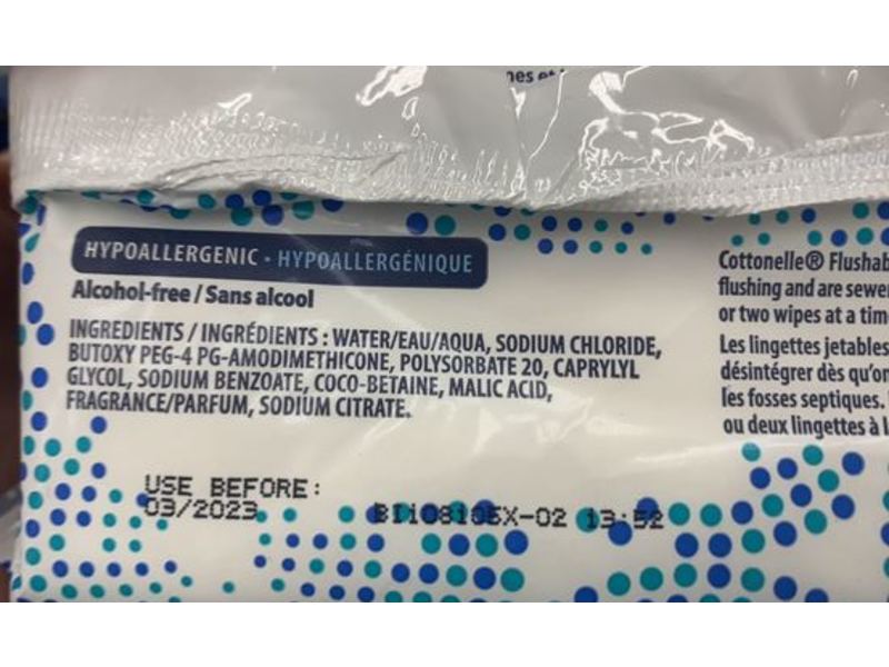 Cottonelle Flushable Wipes, 8 Count