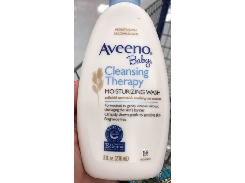 Aveeno Baby Cleansing Therapy Moisturizing Wash, 8 fl oz/236 mL