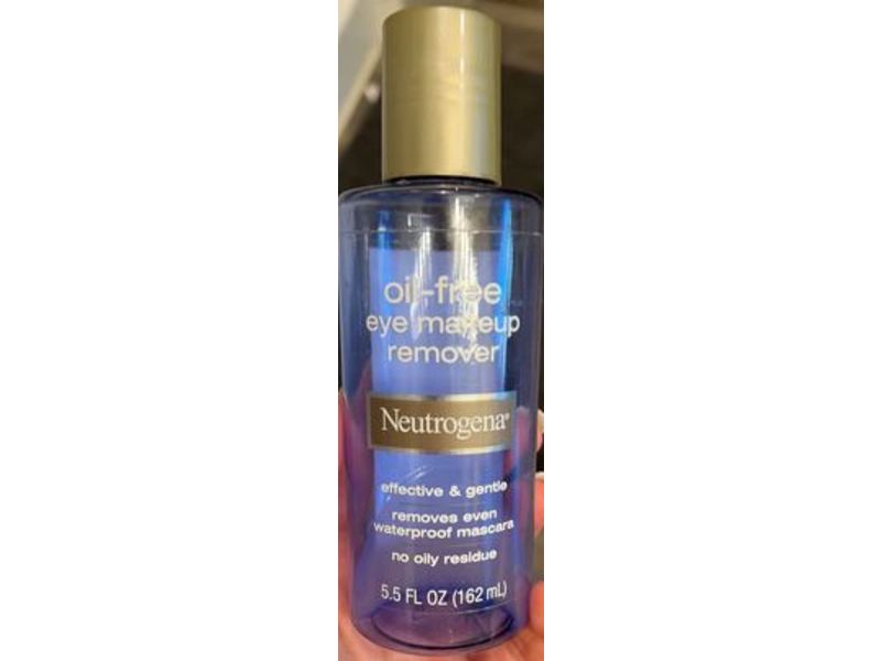 Neutrogena Oil-Free Eye Makeup Remover, Effective & Gentle, 5.5 fl oz/162 mL