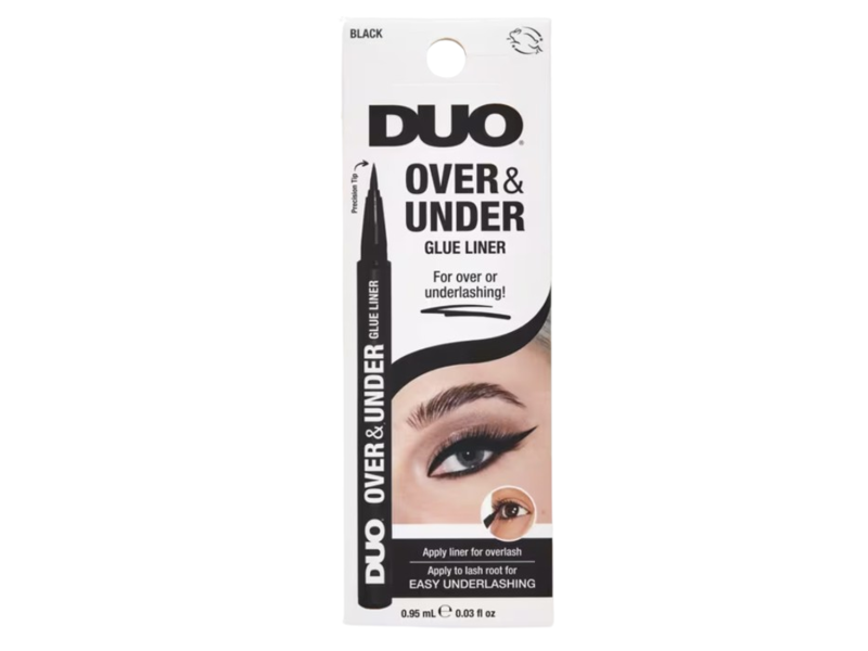 Duo Over & Under Glue Liner, Black, 0.03 fl oz/0.95 mL