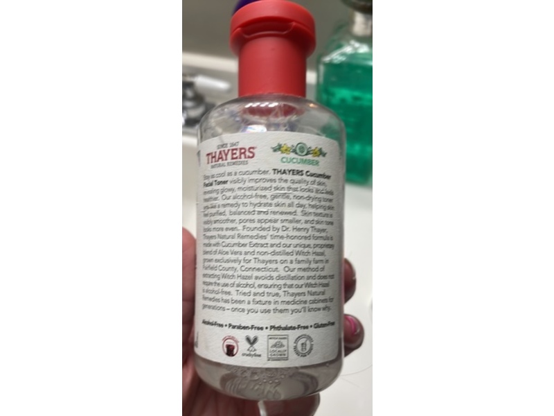 Thayers Facial Toner, Cucumber, 8.5 fl oz/251 mL, Pack Of 2