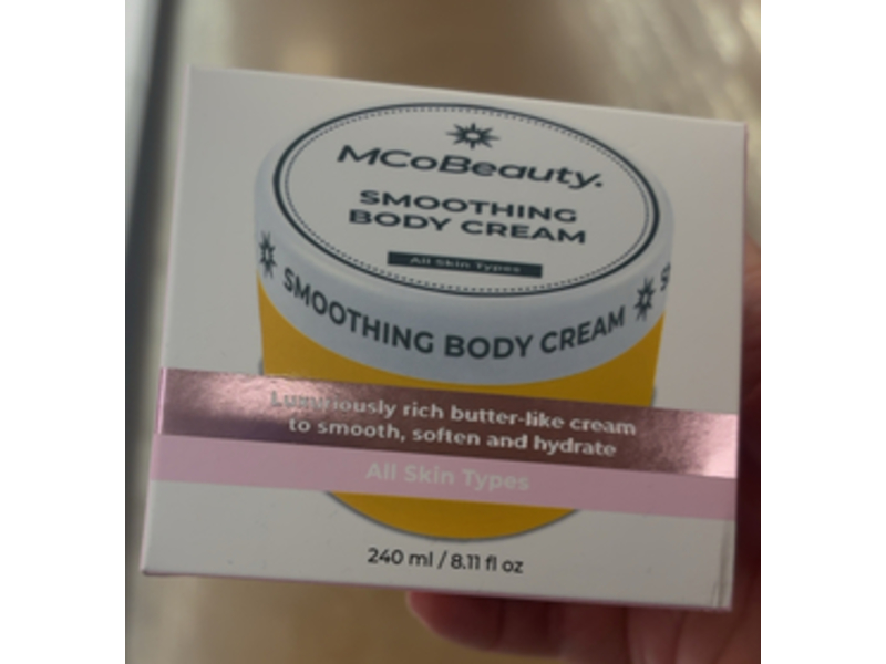 MCoBeauty Everyday Smoothing Body Cream, 8.11 fl oz/240 mL