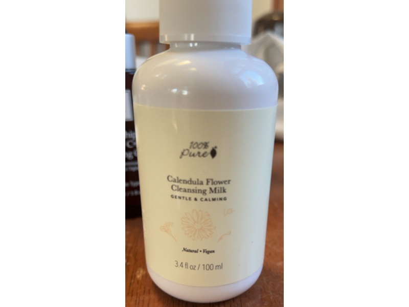100% Pure Cleansing Milk, Calendula Flower, 3.4 fl oz/100 mL