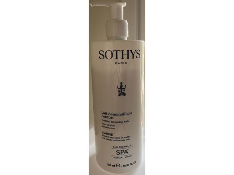 Sothys Comfort Cleansing Milk, Spa Thermal Water, Sensitive Skin, 16.90 fl oz/500 ml