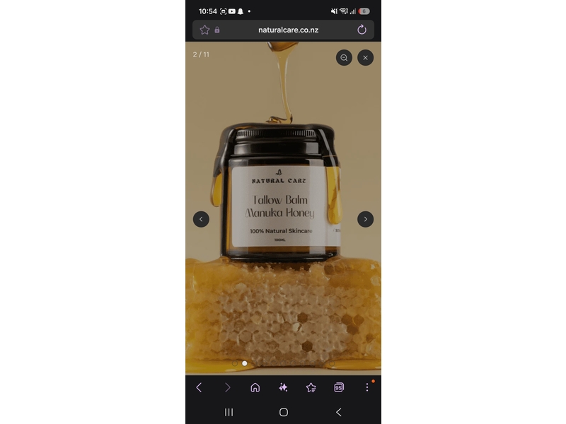 Natural Care Tallow Balm, Manuka Honey, 100 mL