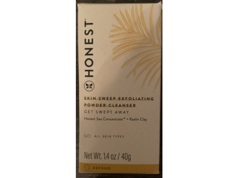 Honest Beauty Skin Sweep Exfoliating Powder Cleanser, 1.4 oz/40 g