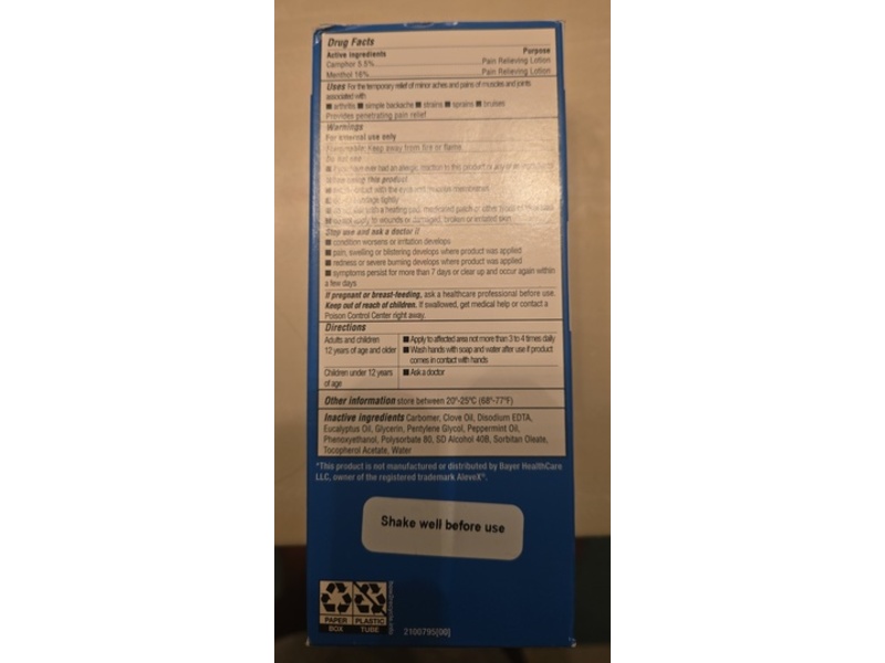 CVS Health Pain Relieving Lotion Roll-On, Menthol & Camphor, 2.5 oz/72 g