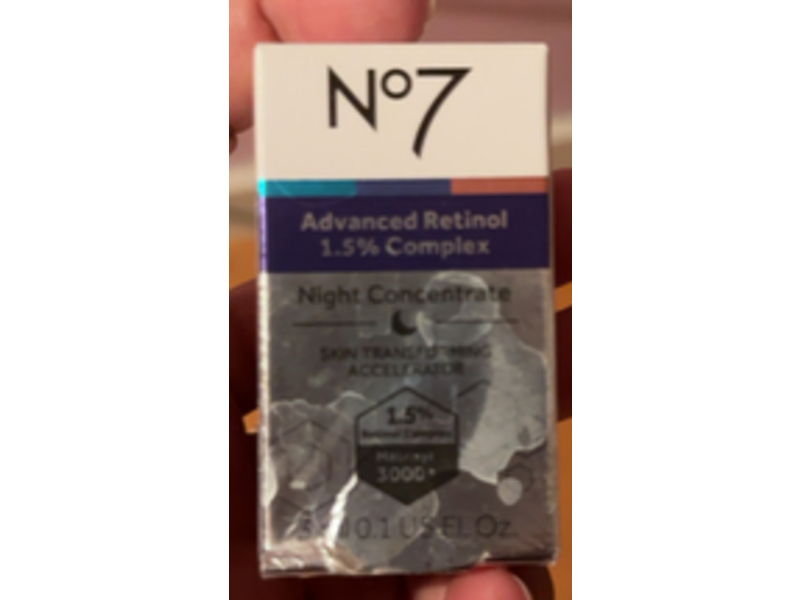 NO 7 Advanced Retinol 1.5% Complex Night Concentrate, 0.1 fl oz/3 mL