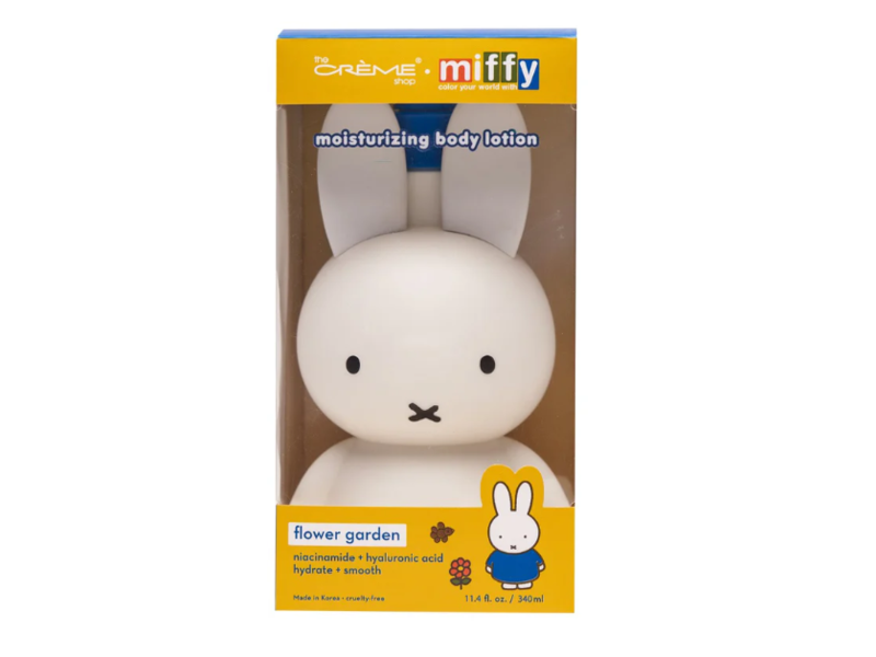 The Creme Shop Miffy Moisturizing Body Lotion, Flower Garden, 11.4 fl oz/340 mL