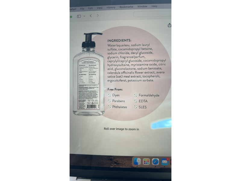 J.R.Watkins Hand Soap, Rose Water, 11 fl oz/325 mL, Pack Of 3