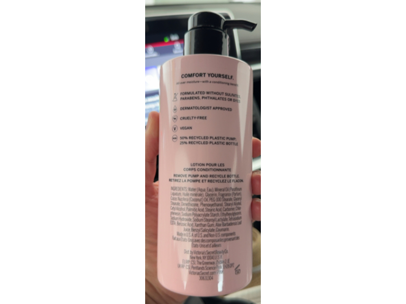 Victoria's Secret Conditioning Body Lotion, Pink, Coconut Oil, 12 fl oz/355 mL