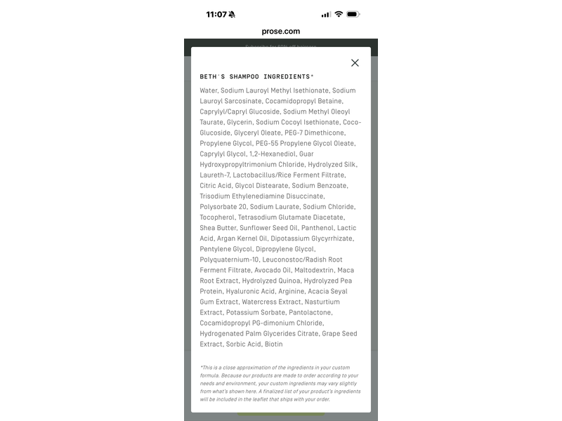 Prose Custom Conditioner, 8.5 oz.