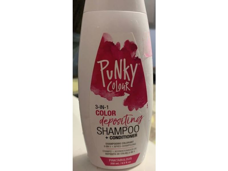 Punky Colour 3-In-1 Color Depositing Shampoo + Conditioner, Pinktabulous, 8.5 fl oz/250 mL, Pack Of 2