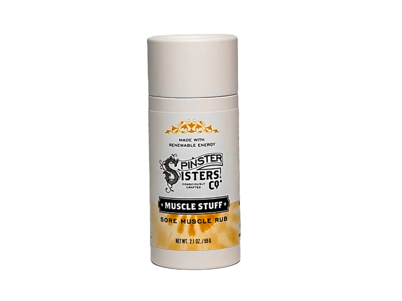 Spinster Sisters Co Muscle Stuff Sore Muscle Rub, 2.1 oz/59 g