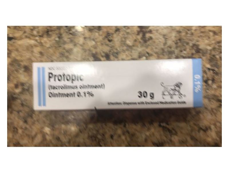 Protopic (tacrolimus ointment) Ointment 0.1%, 30 g, Leo Pharma (RX)