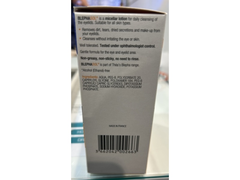 BlephaSol Eyelid Cleansing Micellar Lotion + Pads Duo, 100 mL, 100 Count