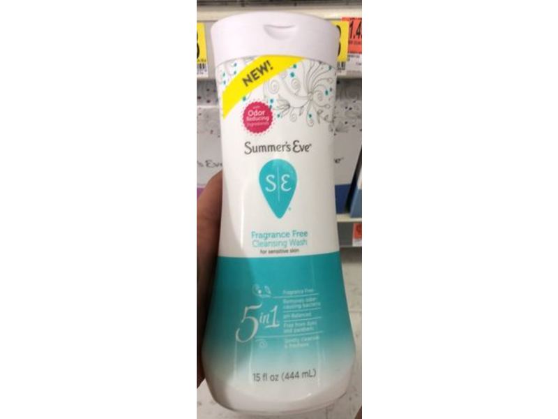 Summer's Eve Cleansing Wash, Fragrance Free, 15 fl oz