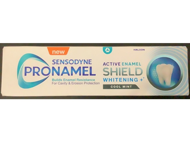 Sensodyne Pronamel Active Enamel Shield Whitening Toothpaste, Cool Mint, 75 mL
