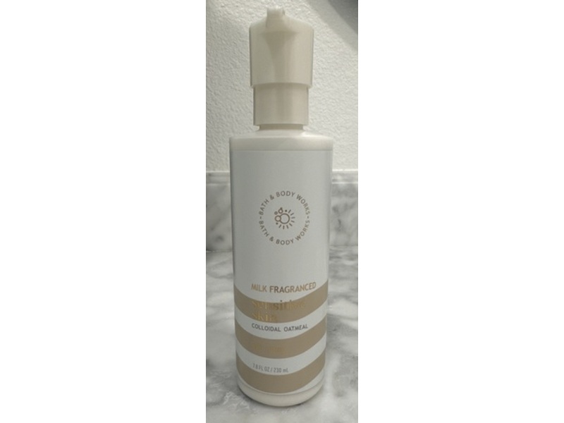 Bath & Body Works Milk Fragranced Sensitive Skin Body Lotion, Colloidal Oatmeal, 7.8 fl oz/230 mL