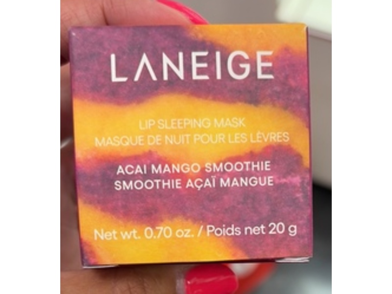 Laneige Lip Sleeping Mask, Acai Mango Smoothie, 0.70 oz/20 g