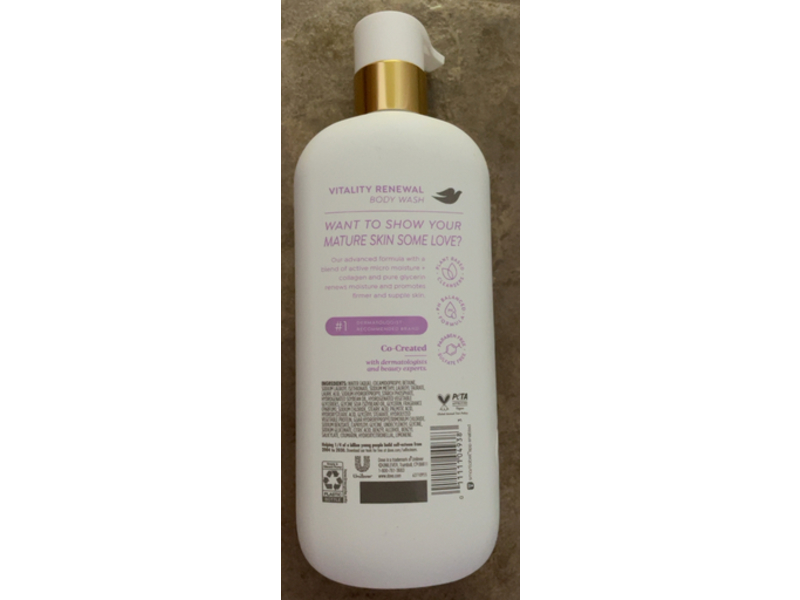 Dove Body Wash, Vitality Renewal, 18.5 fl oz/547 mL